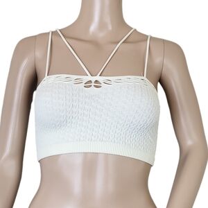 BKE Ricotta Cream Strappy Bralette
